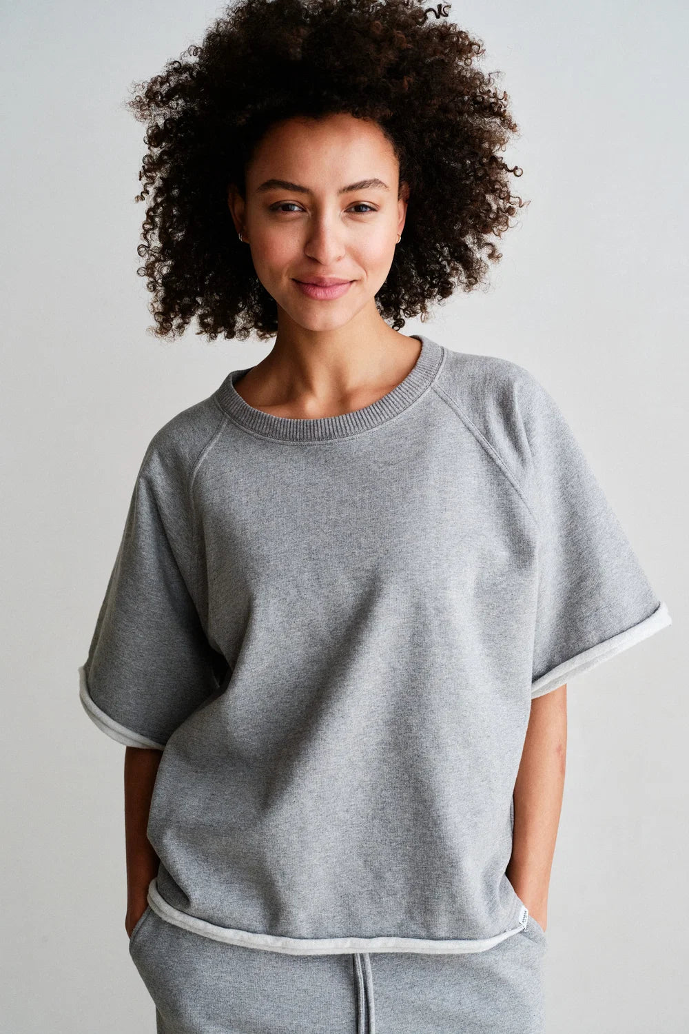 PENN & INK SWEATER | GREY MELANGE (W26T1314)