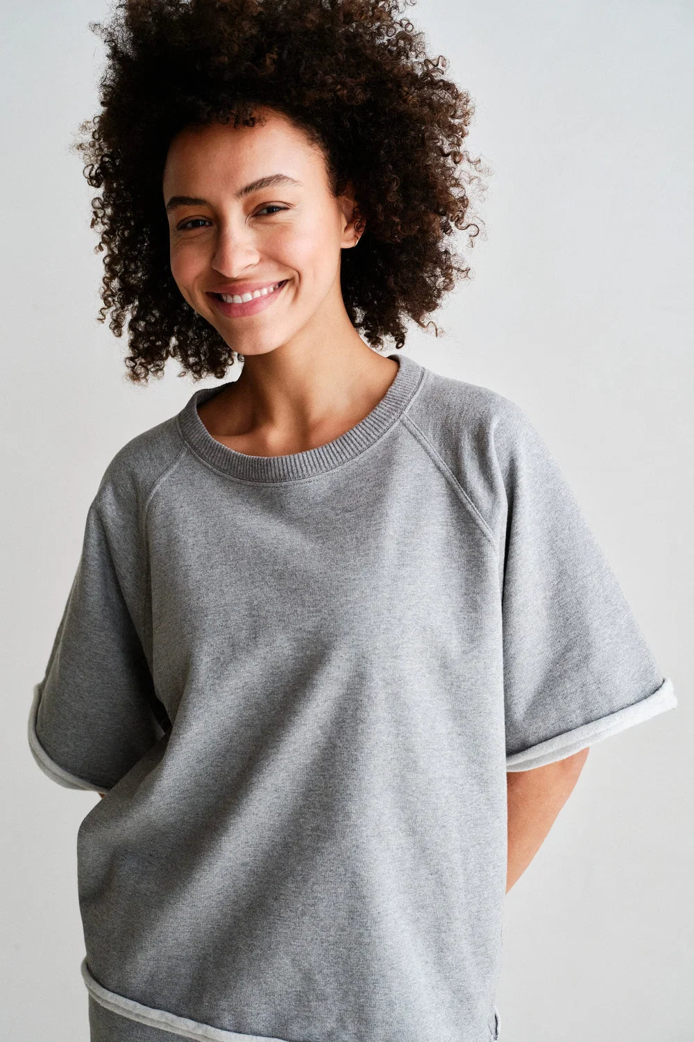 PENN & INK SWEATER | GREY MELANGE (W26T1314)