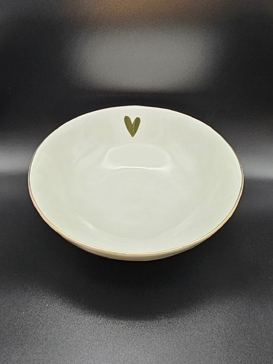 Tiefe Schüssel mit goldenem Herz 💛 – Hartje Serie von Zusss, Ø 20,5 cm