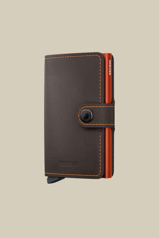Secrid Miniwallet Matte | Truffle & Orange