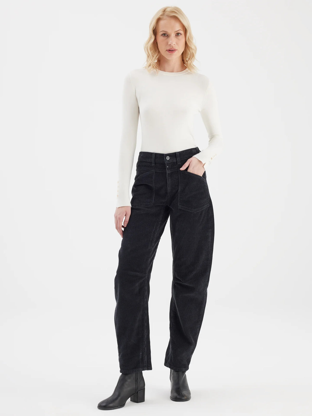 C.O.J Cup Of Joe Denim - Jeans Selena Cord | Anthrazit