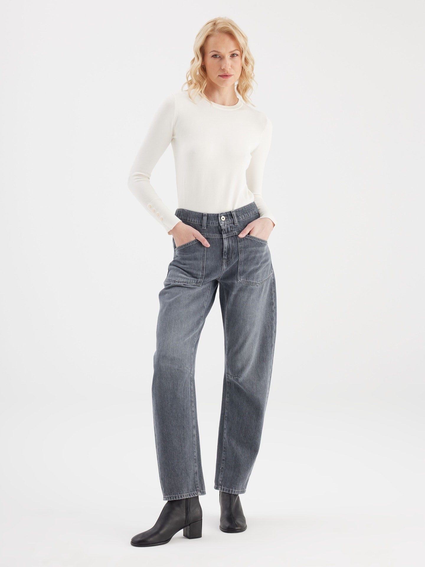C.O.J Cup Of Joe Denim - Jeans Selena | Dark Grey Vintage