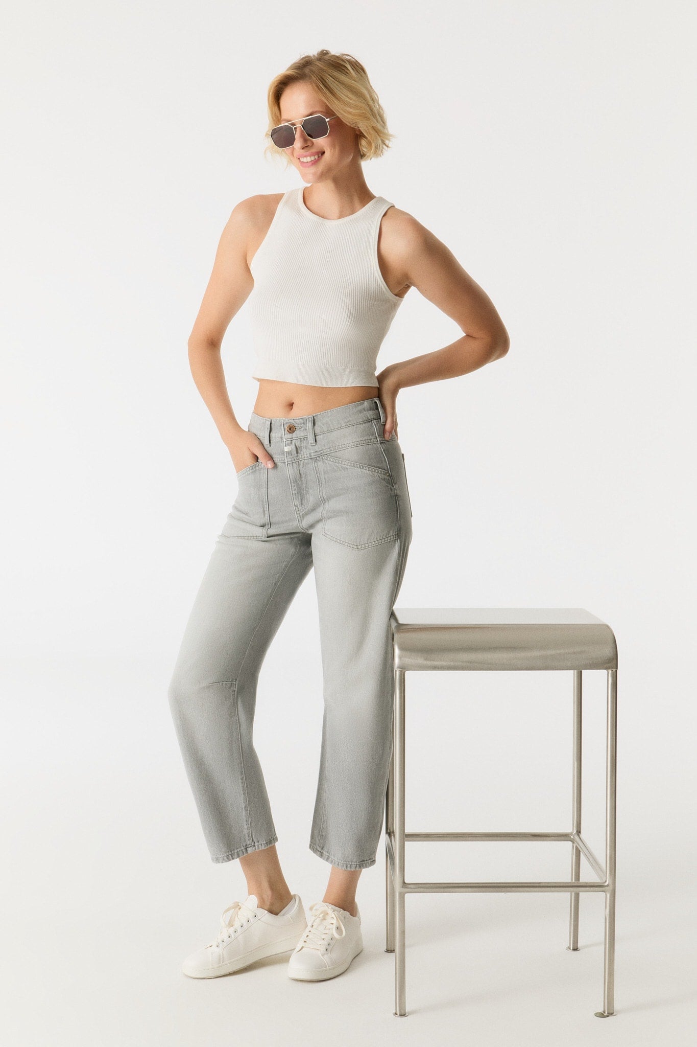 C.O.J Cup Of Joe Denim - Jeans Selena | Light Grey