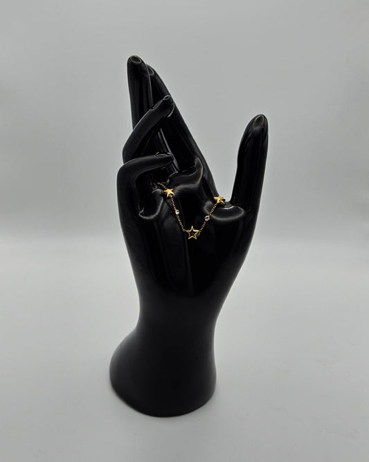 Sternchen Armband – Vergoldet mit funkelnden Zirkonia Steinchen