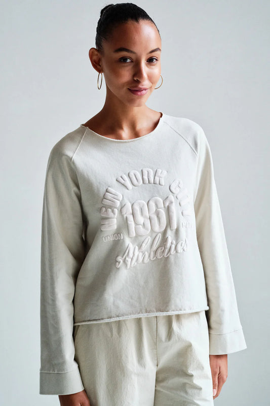 PENN & INK SWEATER PRINT | JUTE WASH (S26F1886LTD)