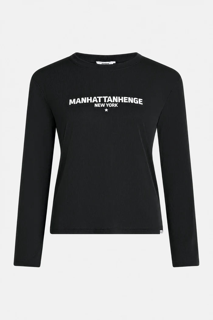 PENN & INK LONGSLEEVE PRINT | BLACK-WHITE (W26T1331LTD)