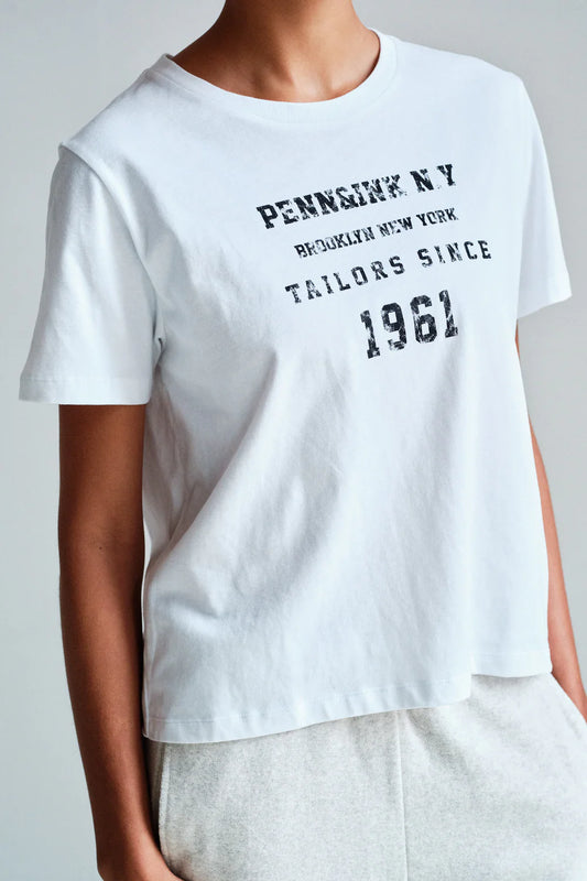 PENN & INK T-SHIRT PRINT | WHITE BLACK (S26T1289LTD)