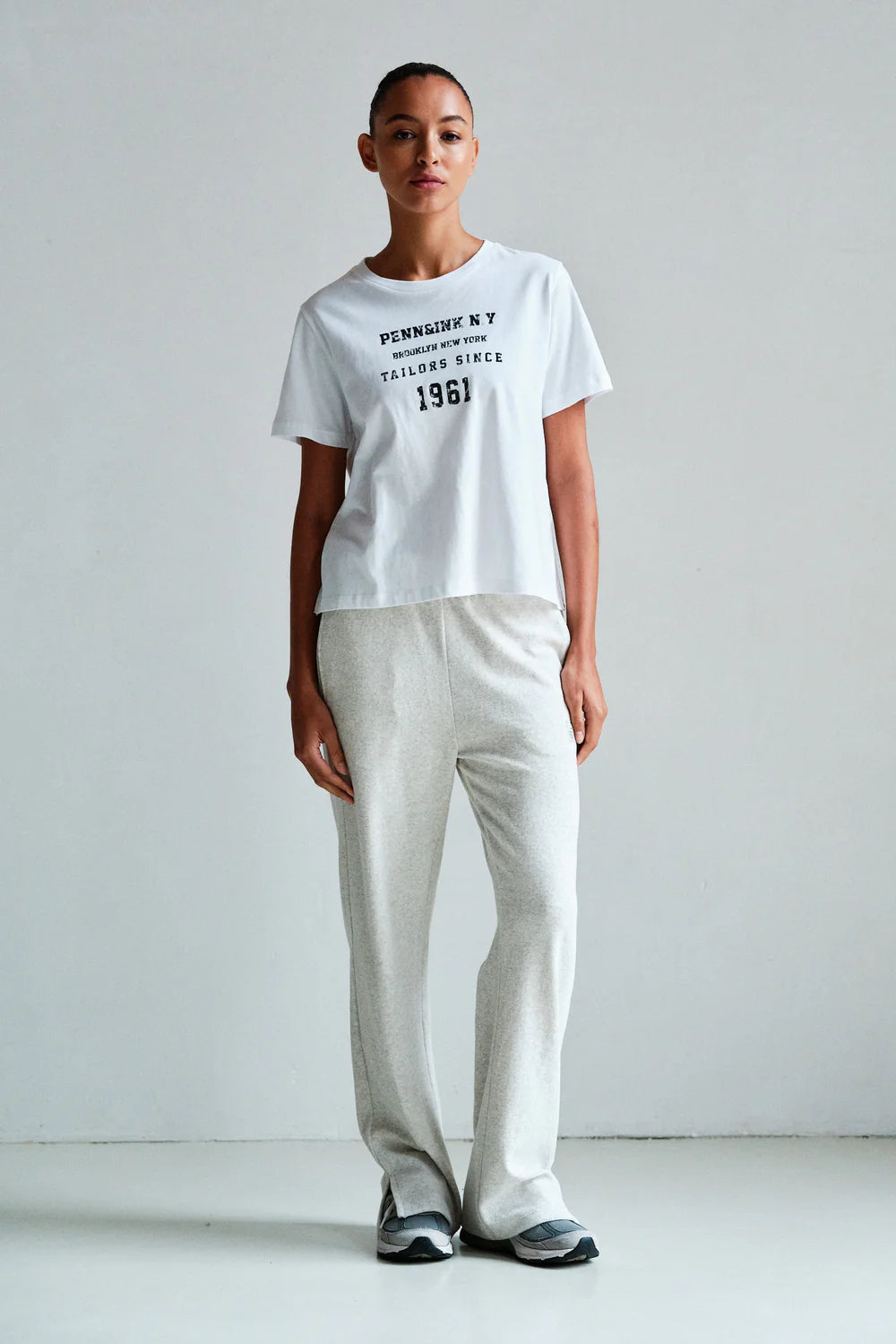 PENN & INK T-SHIRT PRINT | WHITE BLACK (S26T1289LTD)