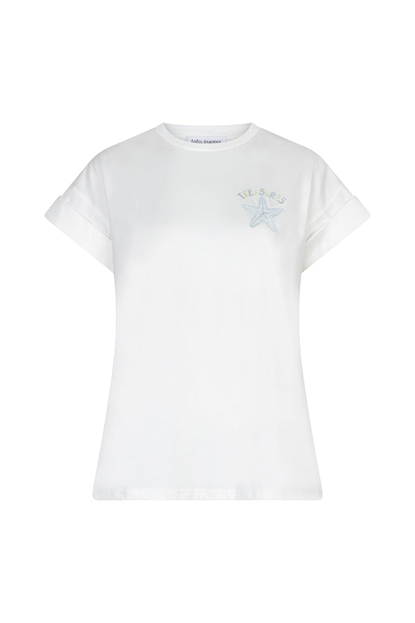 lofty manner T-shirt Ches | White