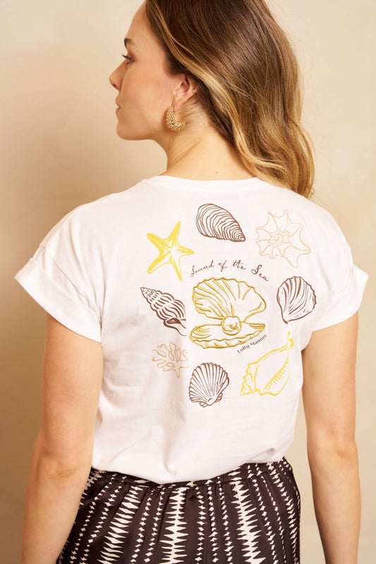 lofty manner T-shirt Nora | Creme