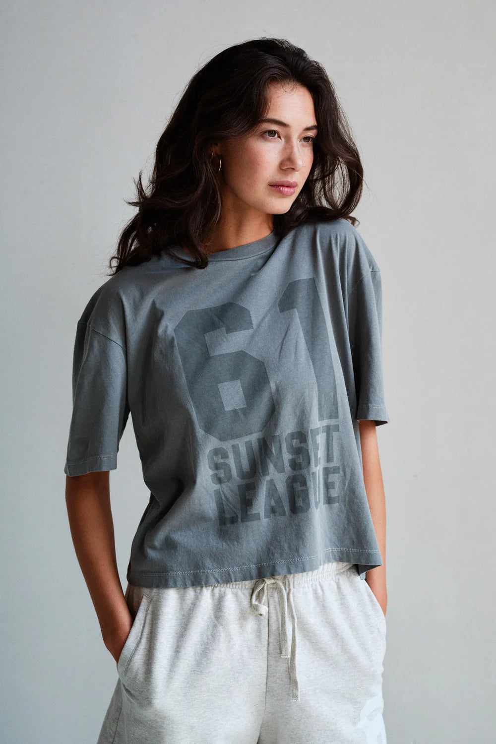 PENN & INK T-SHIRT PRINT | STONE (S26F1889LTD)