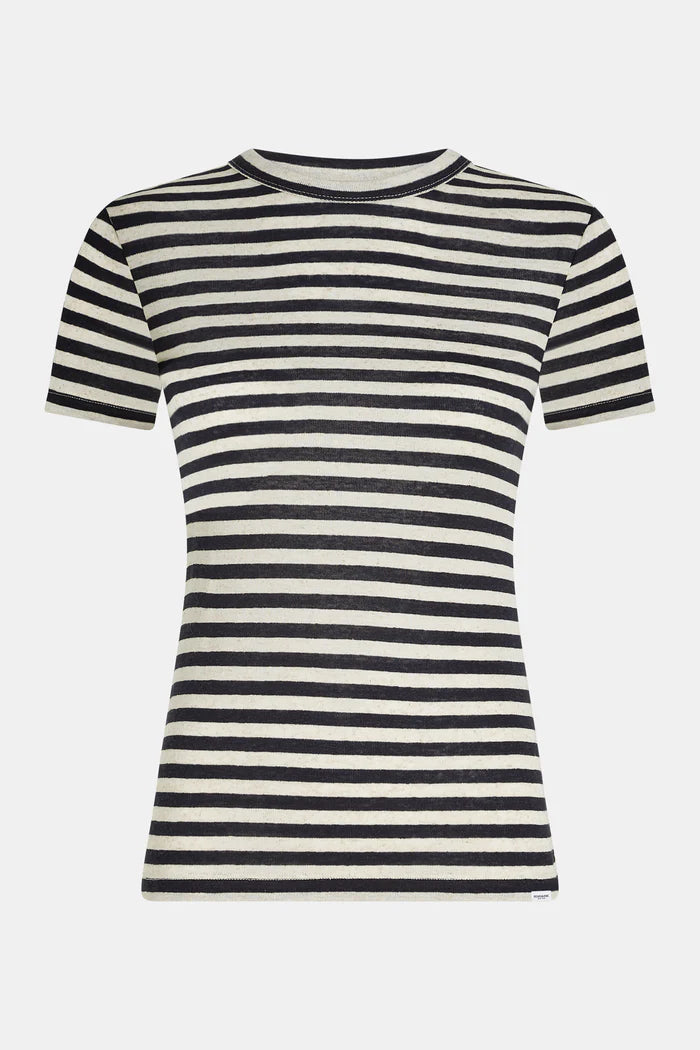 PENN & INK T-SHIRT STRIPE | NAVY ECRU (S26F1871LTD)
