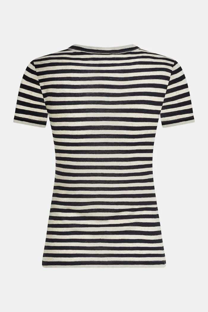 PENN & INK T-SHIRT STRIPE | NAVY ECRU (S26F1871LTD)