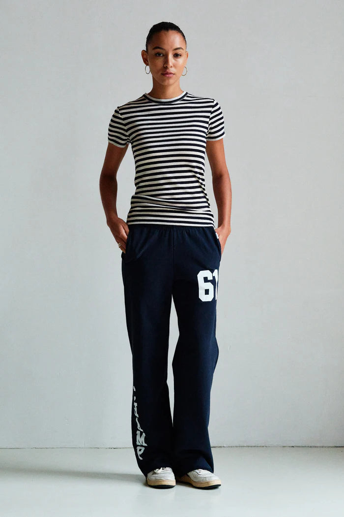 PENN & INK T-SHIRT STRIPE | NAVY ECRU (S26F1871LTD)
