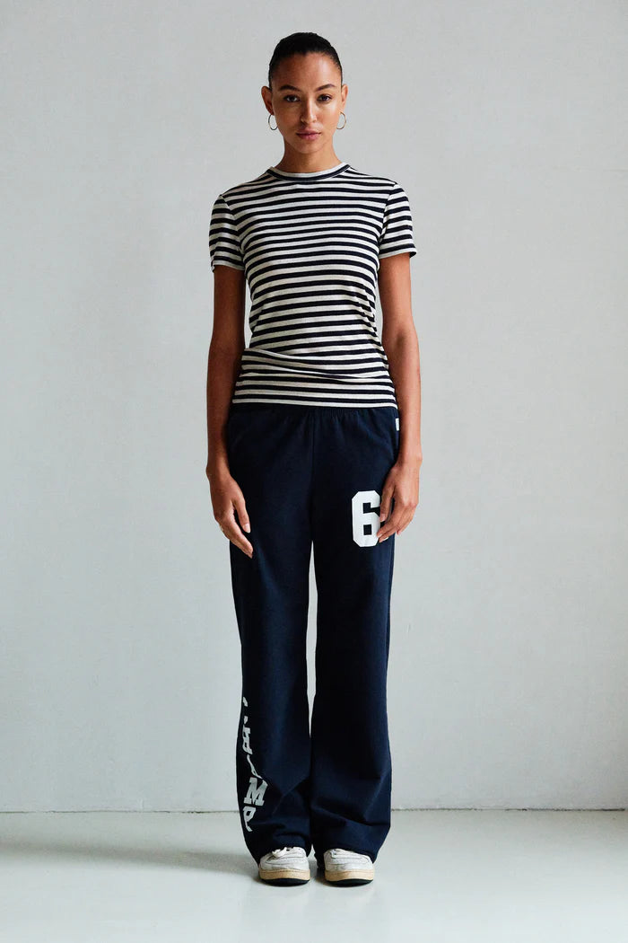 PENN & INK T-SHIRT STRIPE | NAVY ECRU (S26F1871LTD)