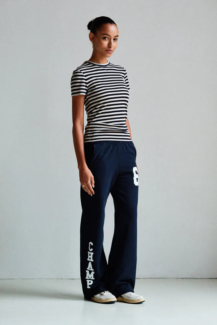 PENN & INK T-SHIRT STRIPE | NAVY ECRU (S26F1871LTD)
