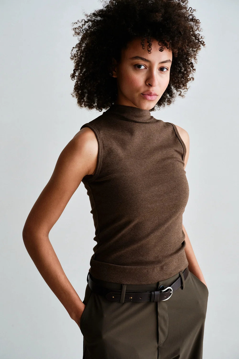 PENN & INK TOP | TABAC MELANGE (W26F1918)