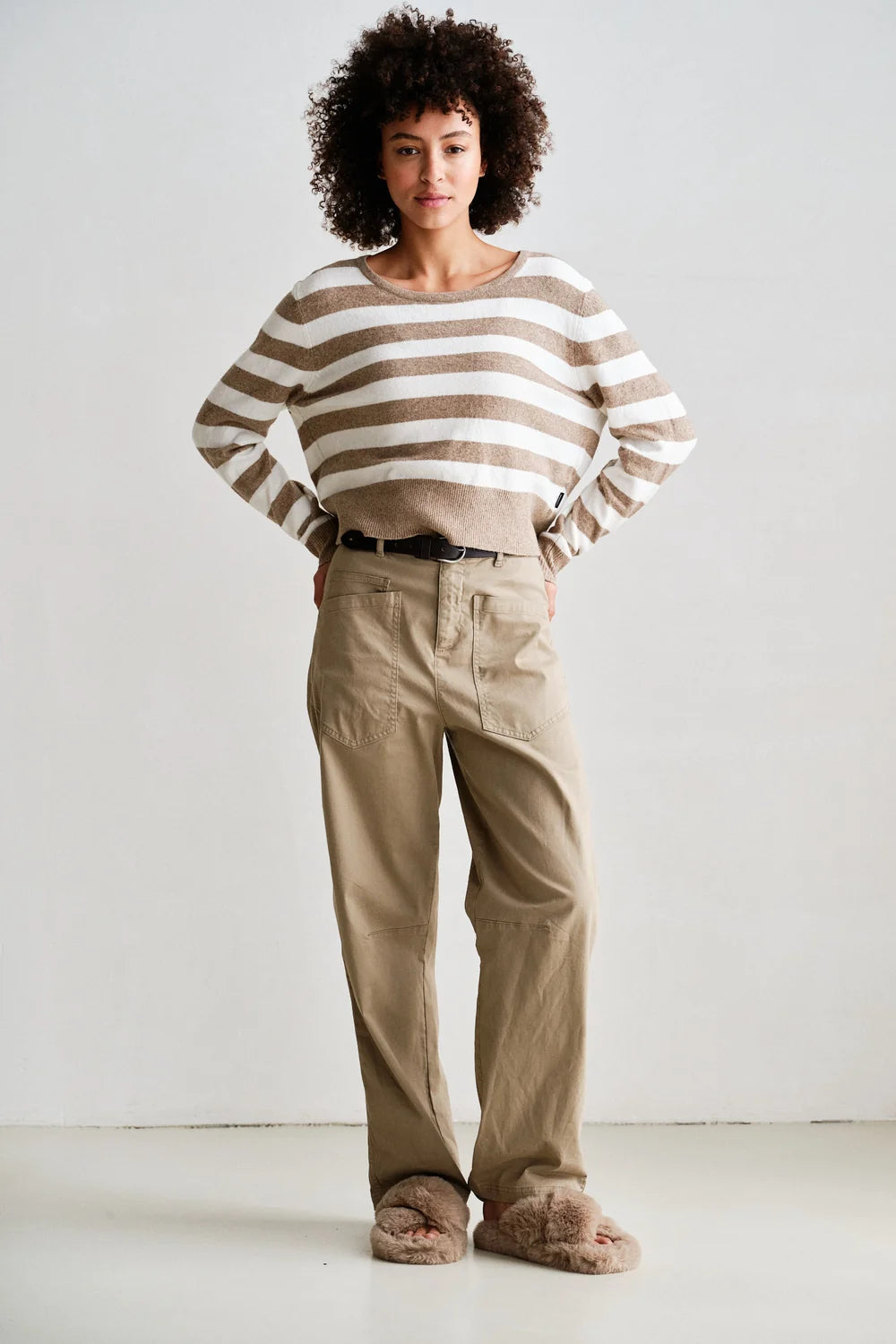 PENN & INK TROUSERS | DESSERT (W26Z902)