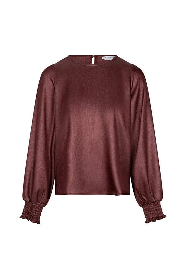 lofty manner Top Isli - Smock Sleeve | Brick Red