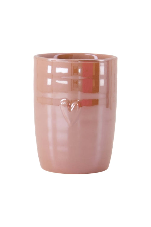 Zusss Perlmutt-Herz-Kaffeebecher | Rosé